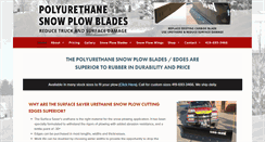 Desktop Screenshot of polyurethanesnowplowblades.com